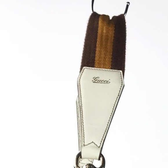 🚫SOLD🚫 Authentic Gucci Leather Hobo w/ Web Strap - Picture 3 of 7